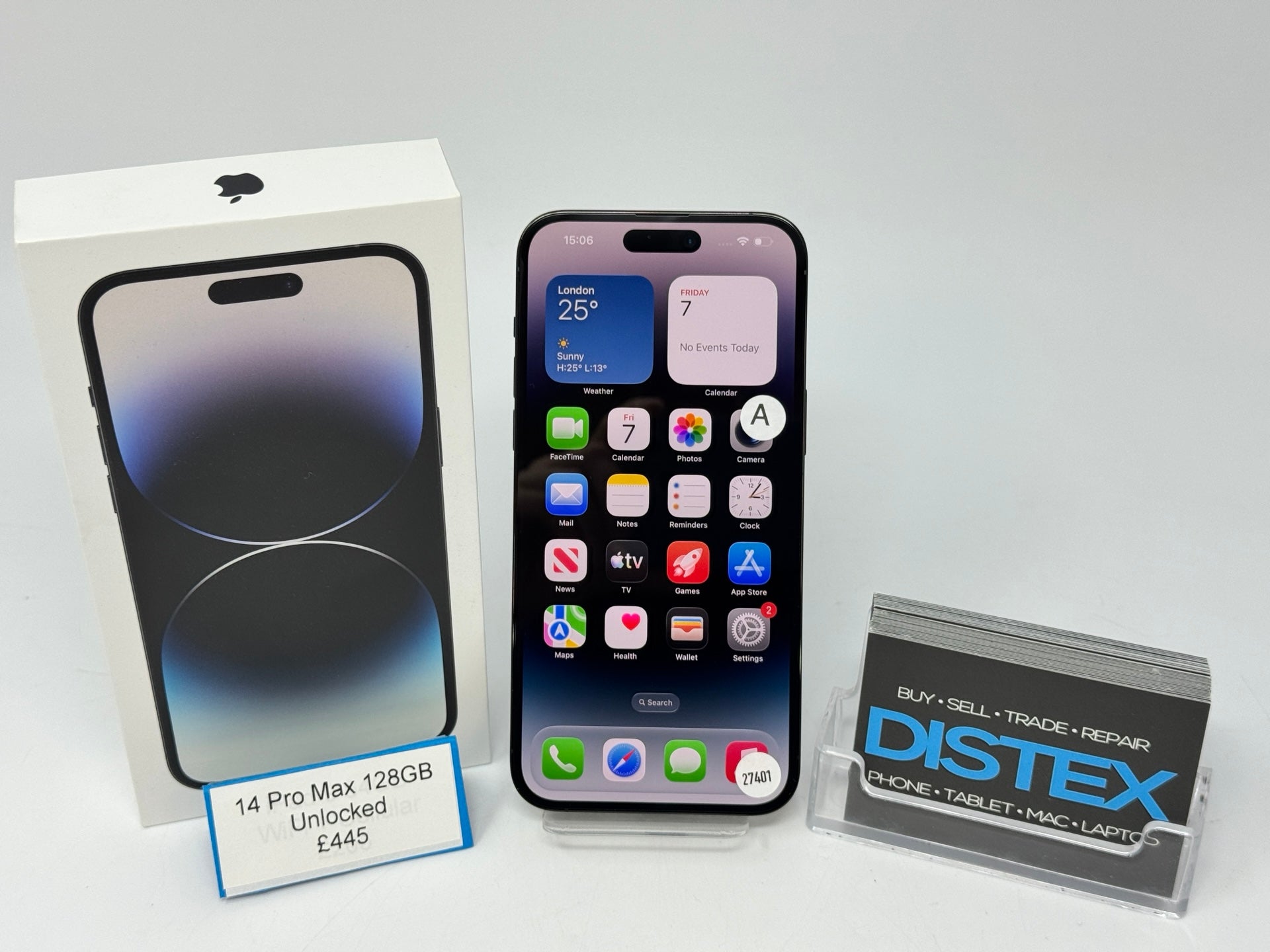 Apple iPhone 14 Pro Max 128GB Unlocked Space Black (A) M27401