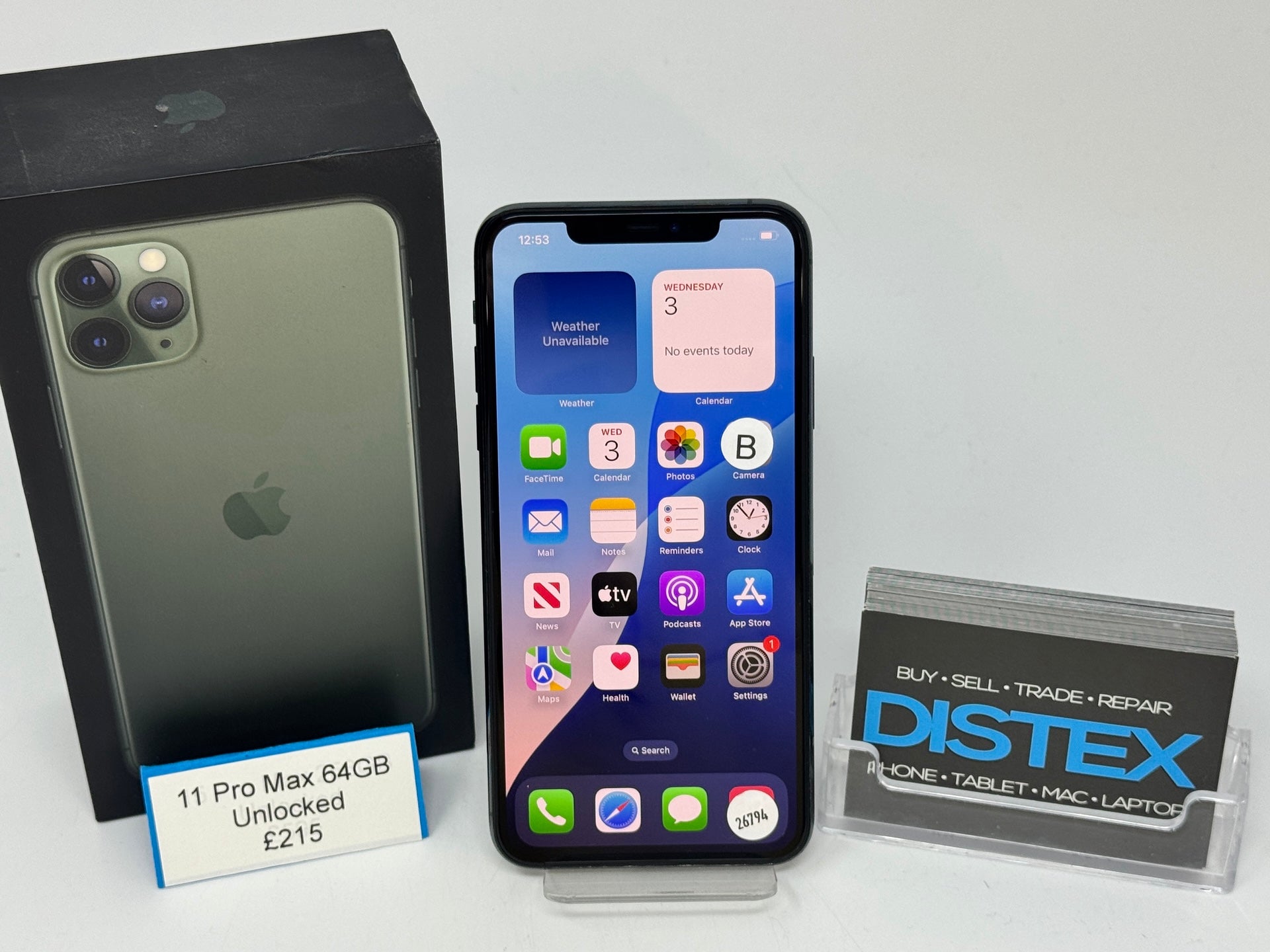 Apple iPhone 11 Pro Max 64GB Unlocked Midnight Green (B) M26794
