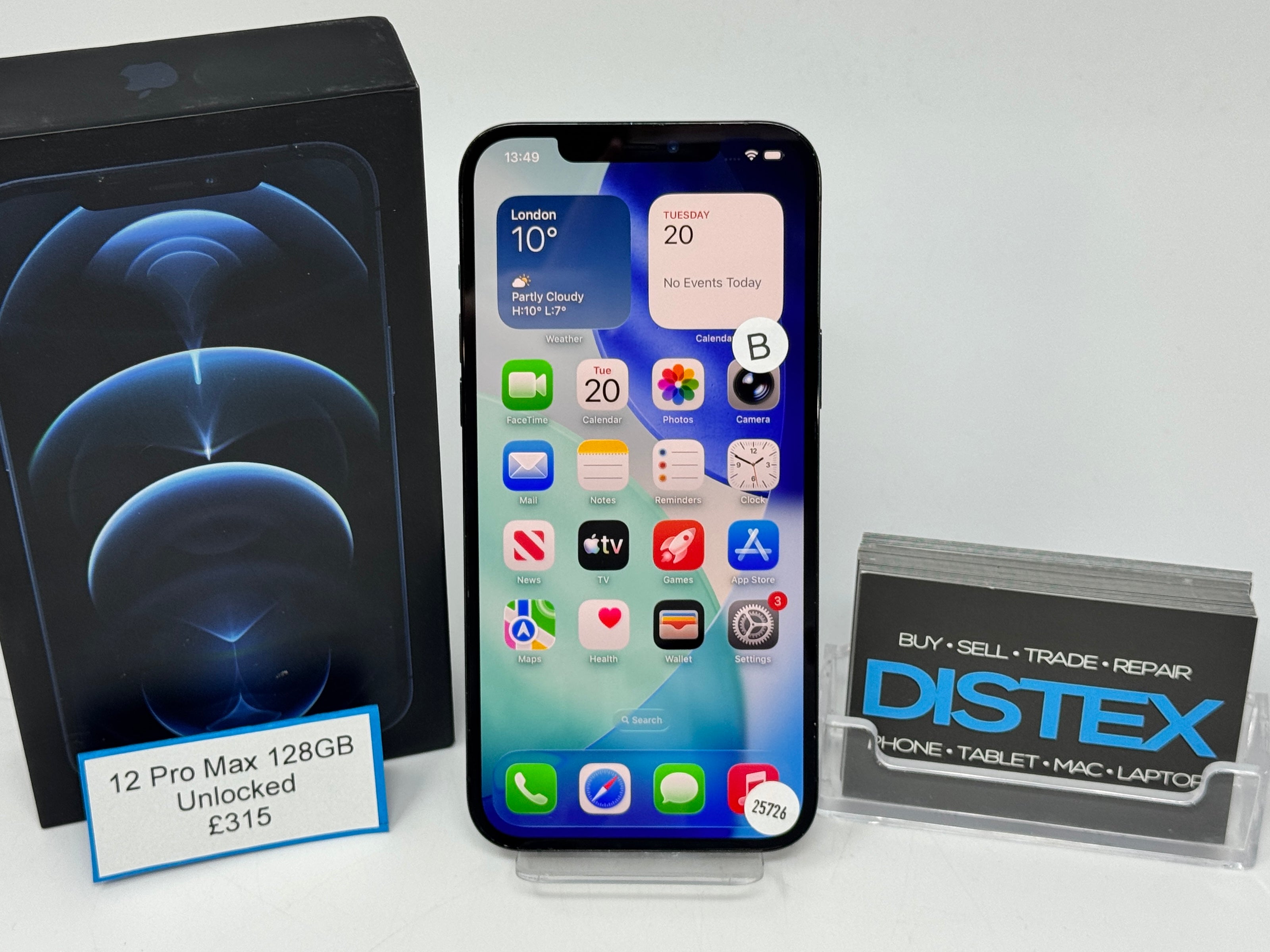 Apple iPhone 12 Pro Max 128GB Unlocked Pacific Blue (B) M25726