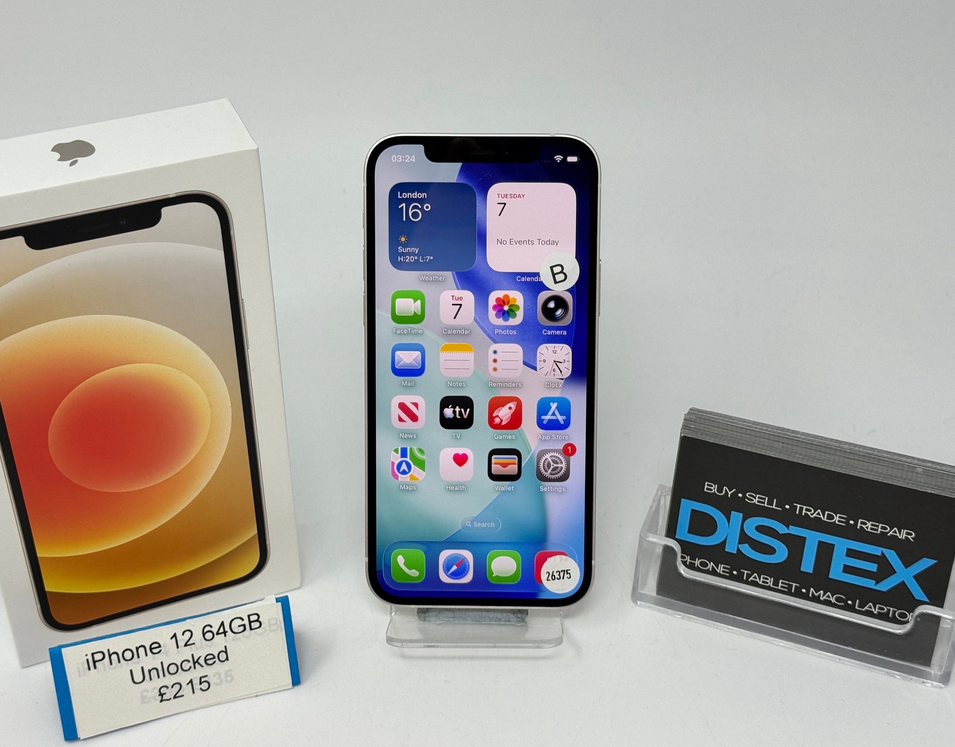 Apple iPhone 12 64GB Unlocked White (B) M26375