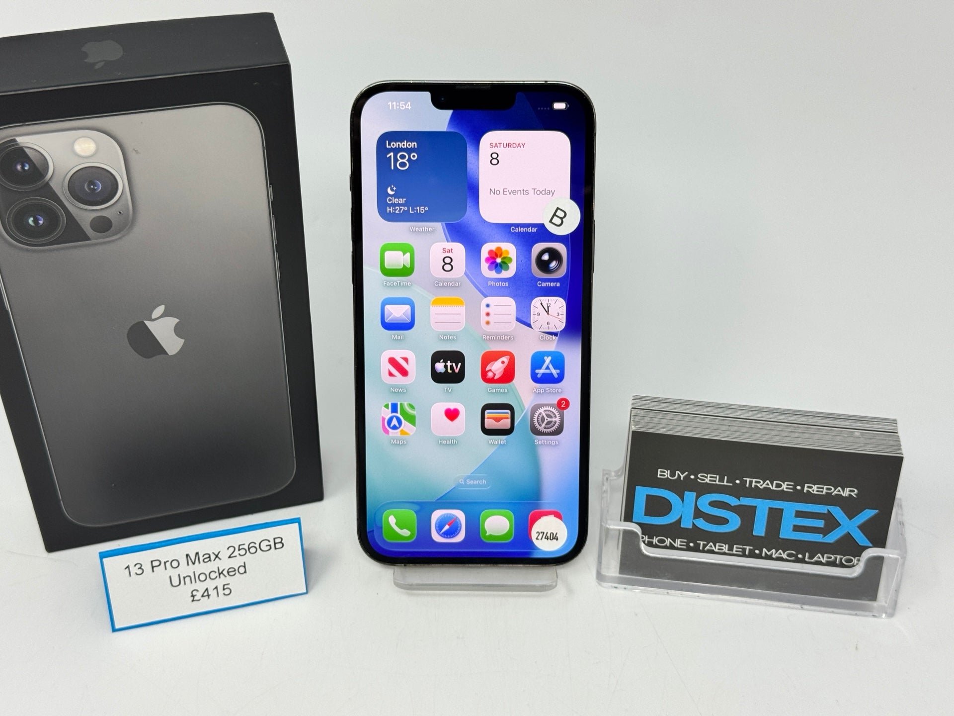 Apple iPhone 13 Pro Max 256GB Unlocked Graphite (B) M27404