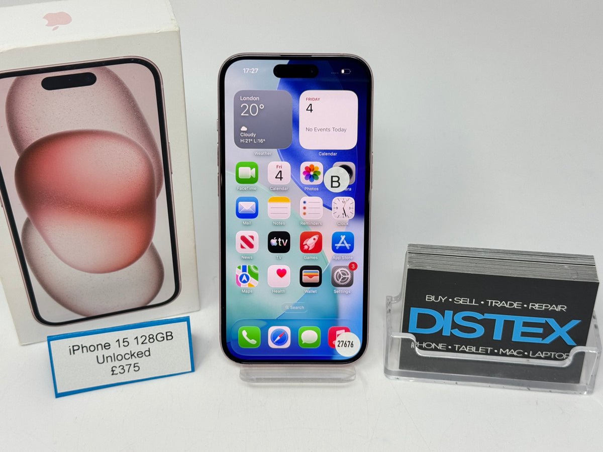 Apple iPhone 15 128GB Unlocked Pink (B) M27676