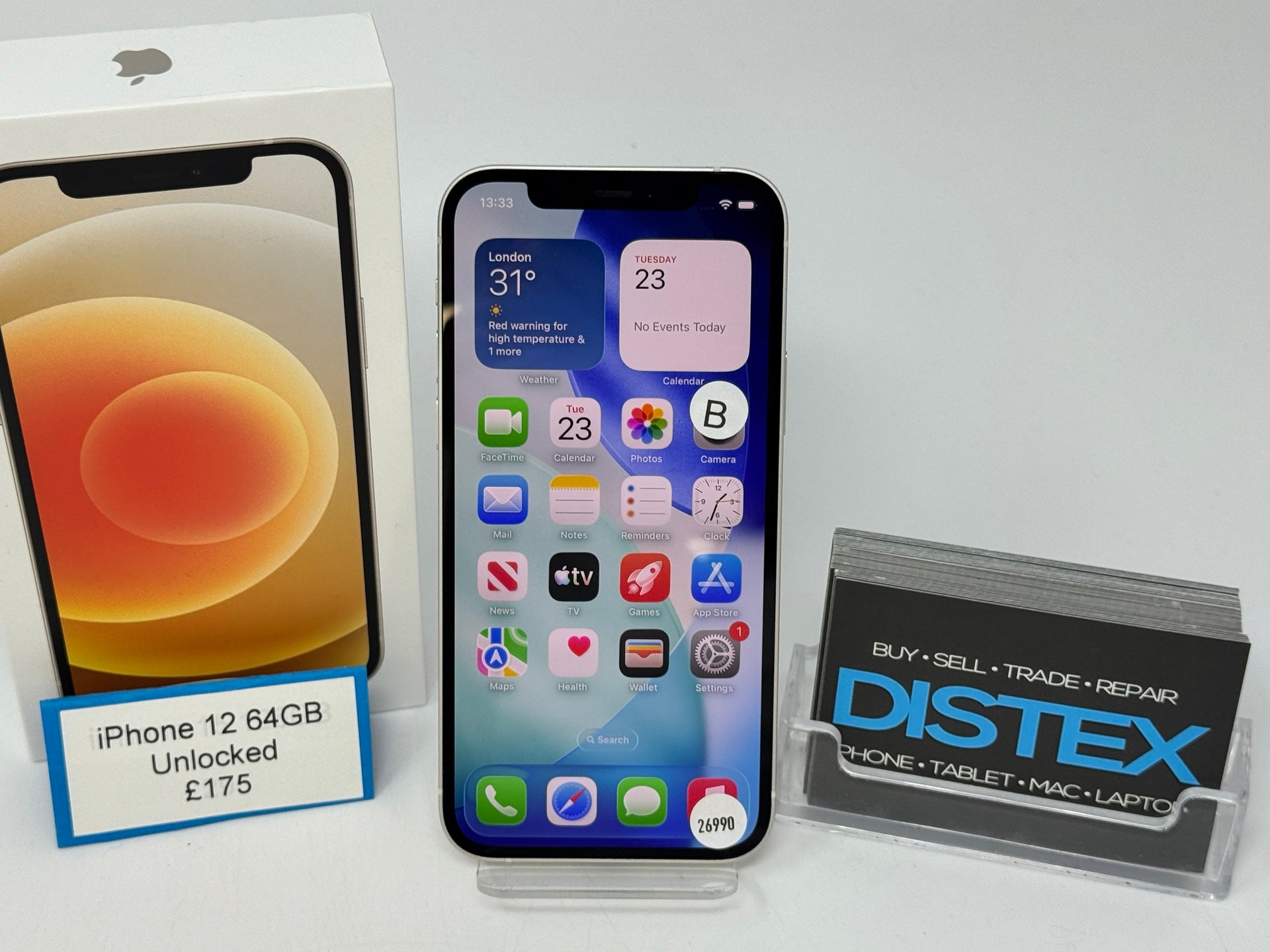 Apple iPhone 12 64GB Unlocked White (B) M26990