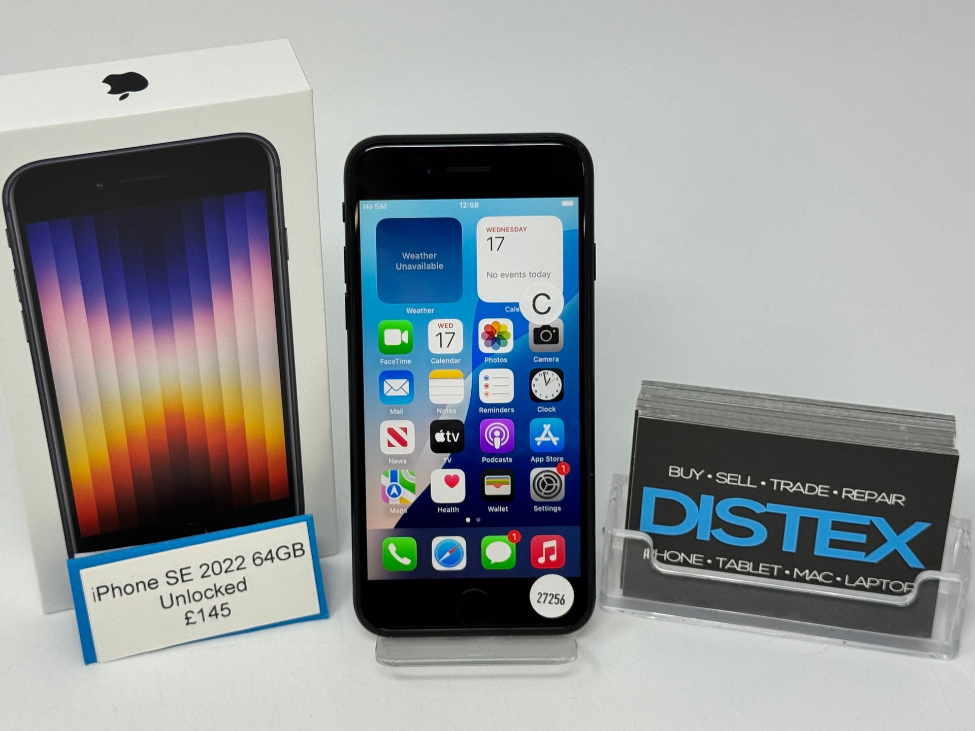 Apple iPhone SE 2022 64GB Unlocked Midnight (C) M27256