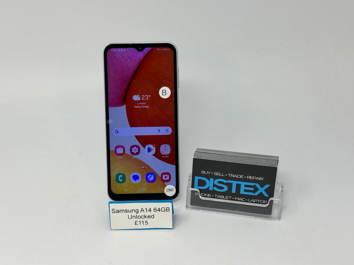 Samsung Galaxy A14 64GB Unlocked Silver (B) M27862
