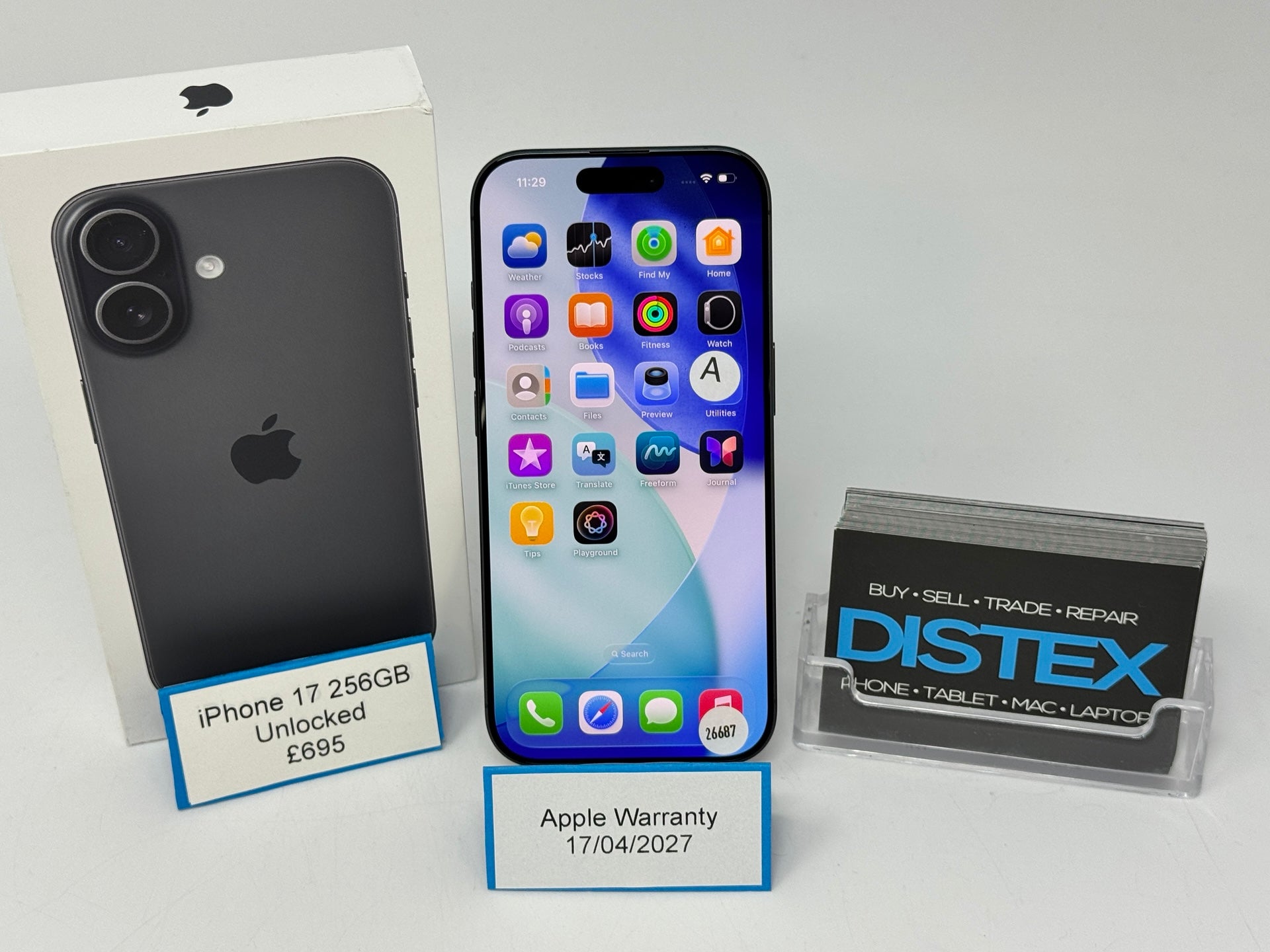 Apple iPhone 17 256GB Unlocked Black (A) M26687