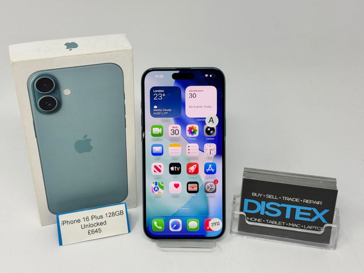 Apple iPhone 16 Plus 128GB Unlocked Teal (A) M27932