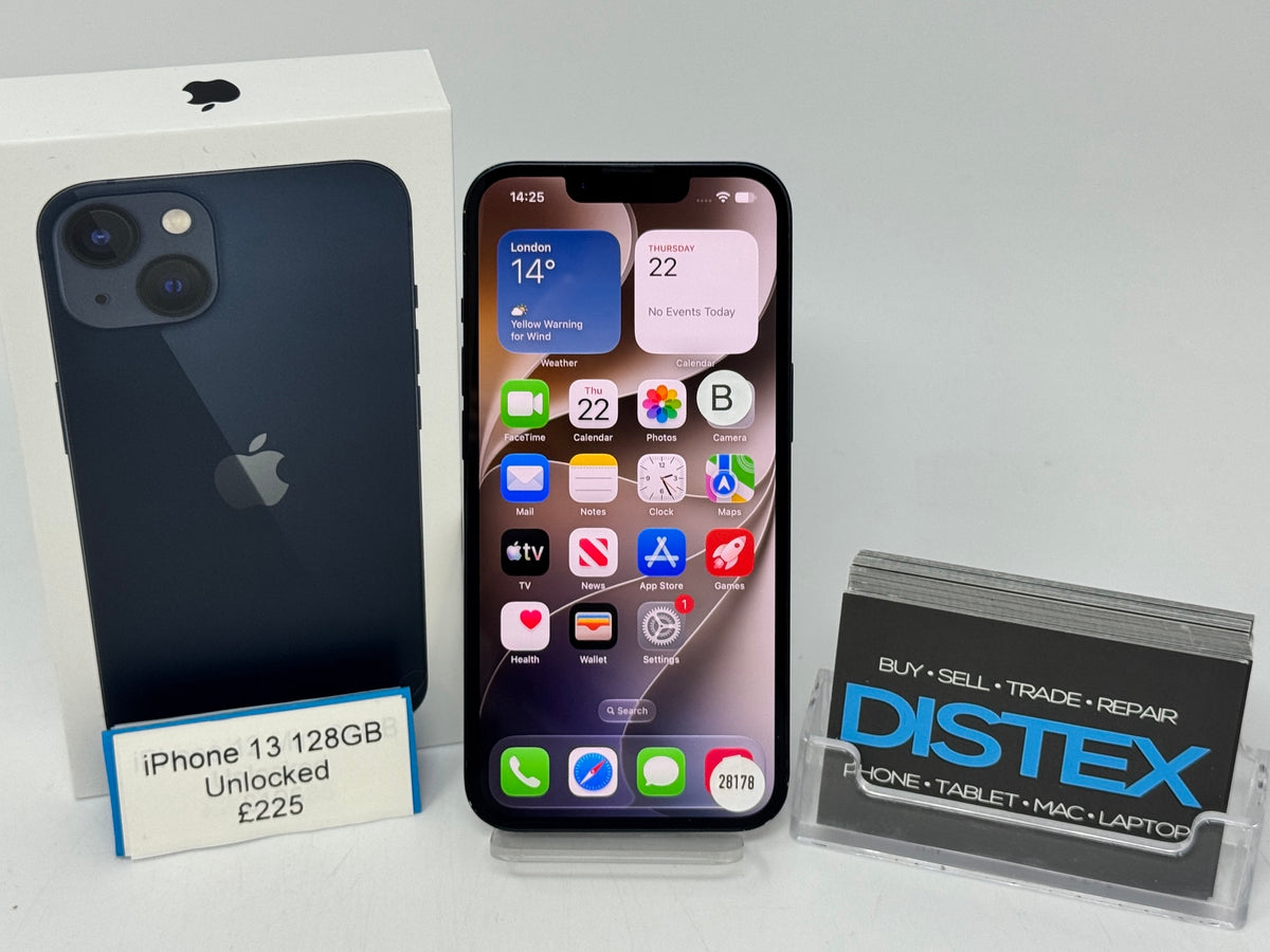 Apple iPhone 13 128GB Unlocked Midnight (B) M28178