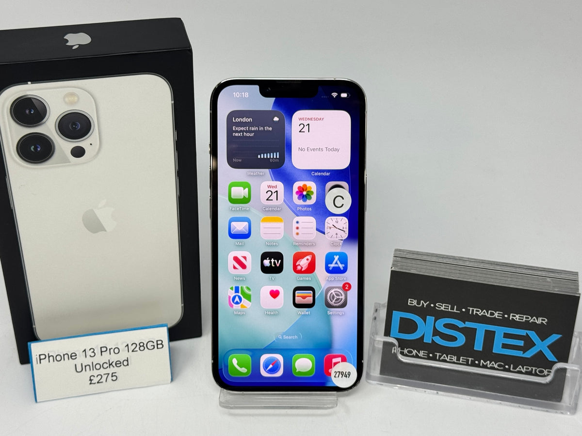 Apple iPhone 13 Pro 128GB Unlocked Silver (C) M27949