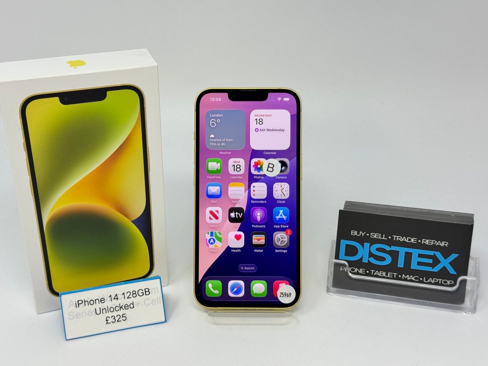 Apple iPhone 14 128GB Unlocked Yellow (B) M25969