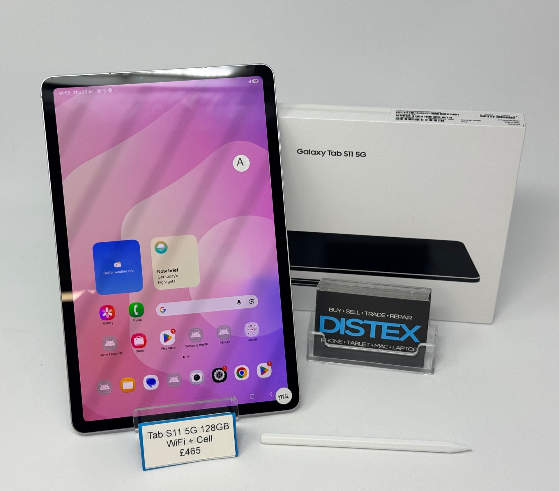 Samsung Galaxy Tab S11 5G 128GB WiFi+Cellular Silver (A) M27242