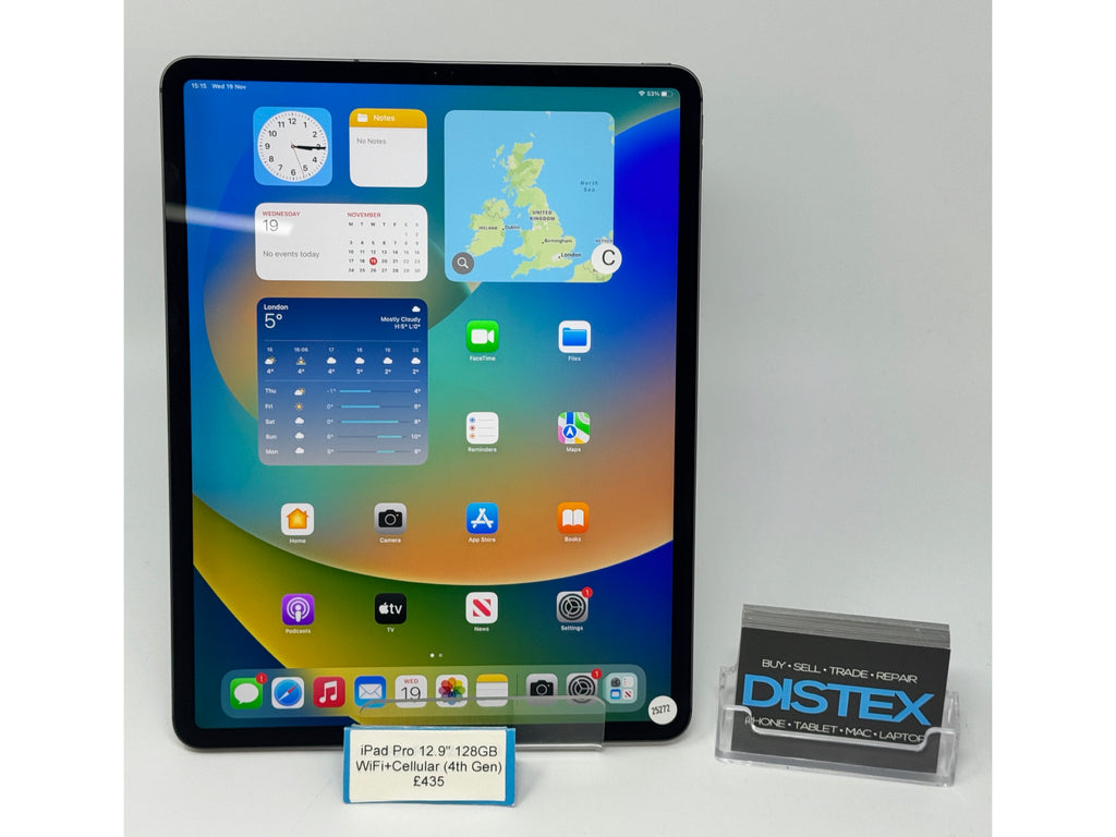 Apple iPad Pro 12.9" (4th Generation) 128GB WiFi+Cellular Space Grey (C) M25272