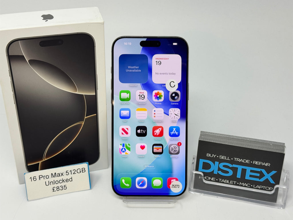 Apple iPhone 16 Pro Max 512GB Unlocked Natural Titanium (C) M25273