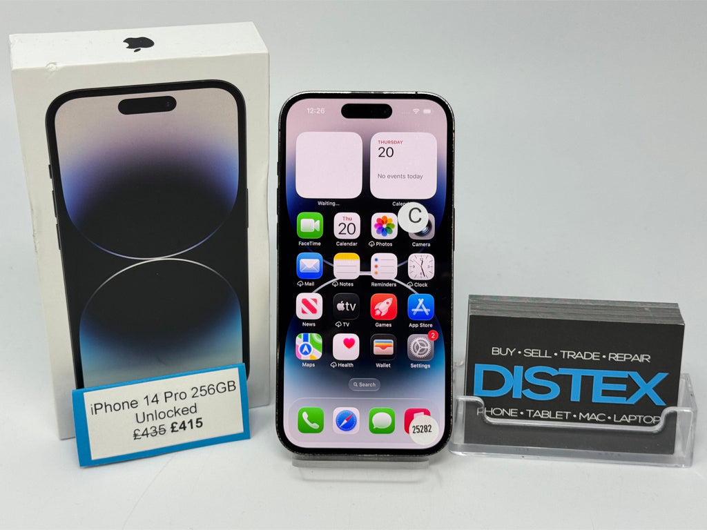 Apple iPhone 14 Pro 256GB Unlocked Space Black (C) M25282