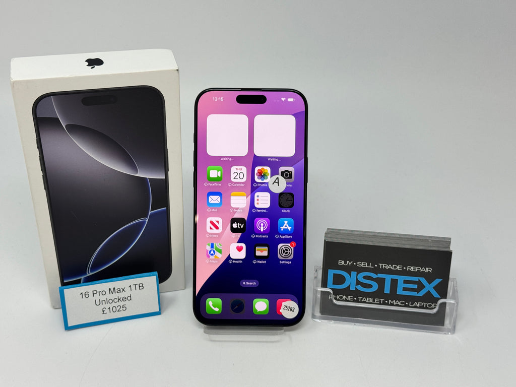Apple iPhone 16 Pro Max 1TB Unlocked Black Titanium (A) M25283