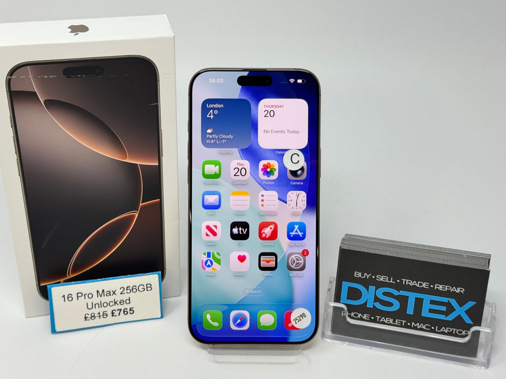 Apple iPhone 16 Pro Max 256GB Unlocked Desert Titanium (C) M25290