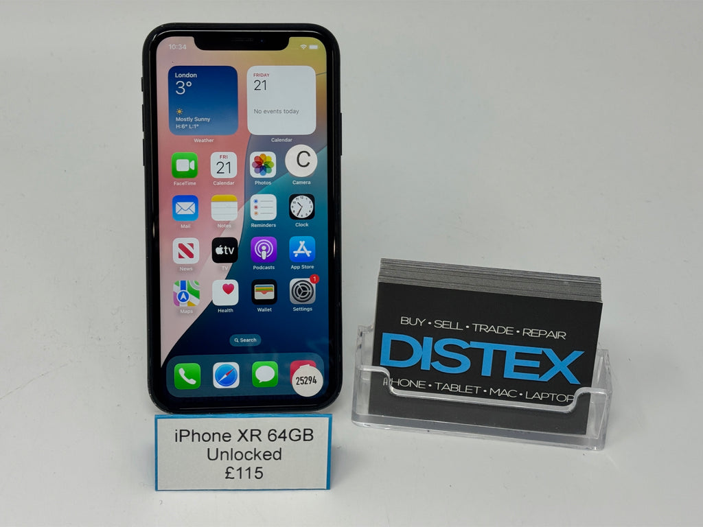 Apple iPhone XR 64GB Unlocked Black (C) M25294