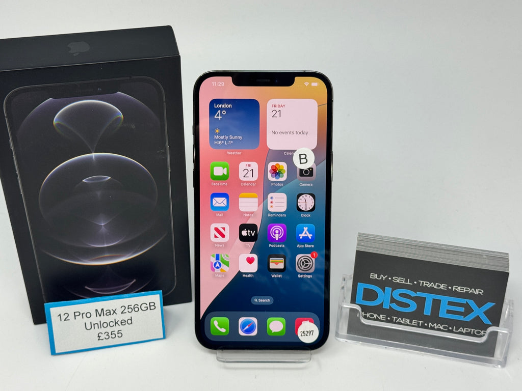 Apple iPhone 12 Pro Max 256GB Unlocked Graphite (B) M25297