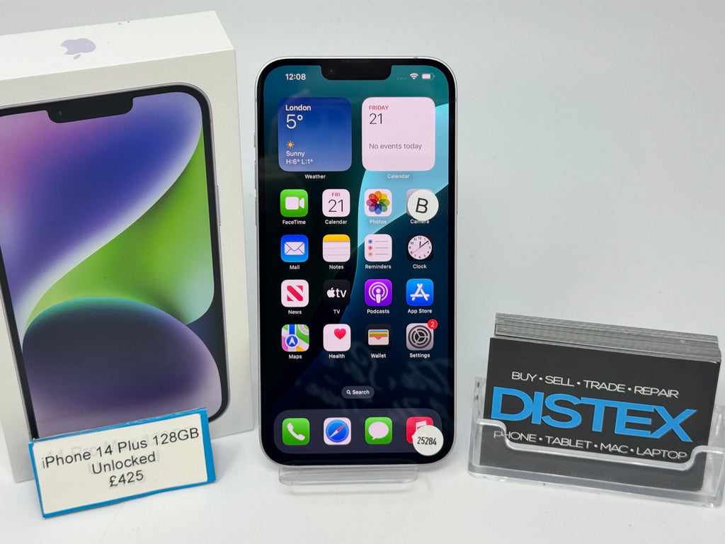 Apple iPhone 14 Plus 128GB Unlocked Purple (B) M25284