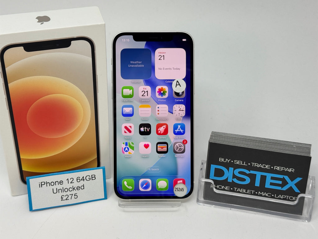 Apple iPhone 12 64GB Unlocked White (A) M25265