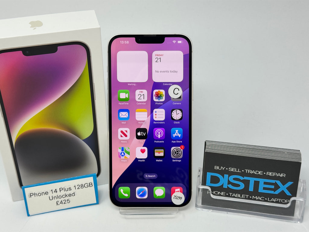 Apple iPhone 14 Plus 128GB Unlocked Starlight (C) M25299