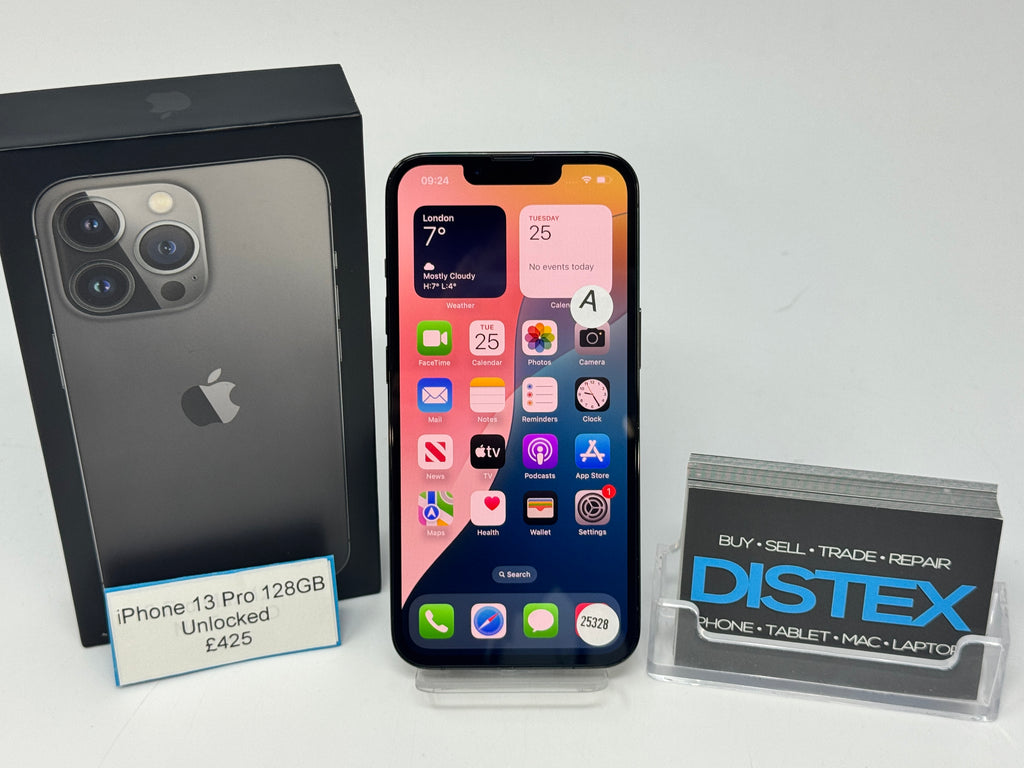 Apple iPhone 13 Pro 128GB Unlocked Graphite (A) M25328