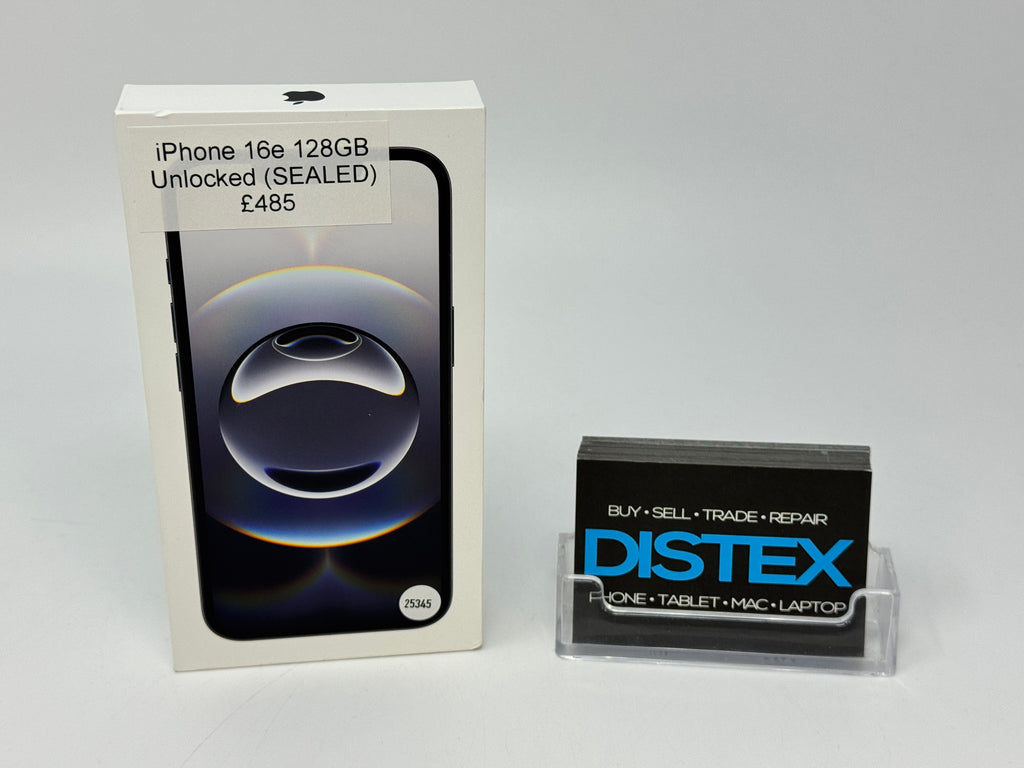 Apple iPhone 16e 128GB Unlocked Black (SEALED) M25345