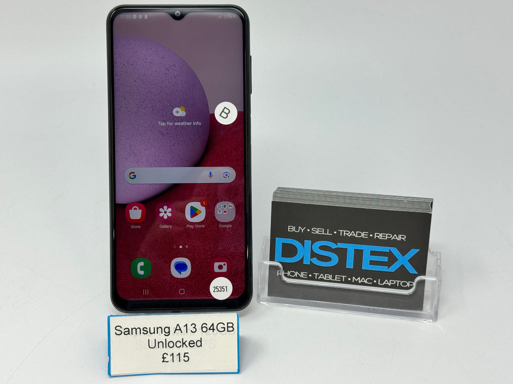 Samsung Galaxy A13 64GB Unlocked Black (B) M25351