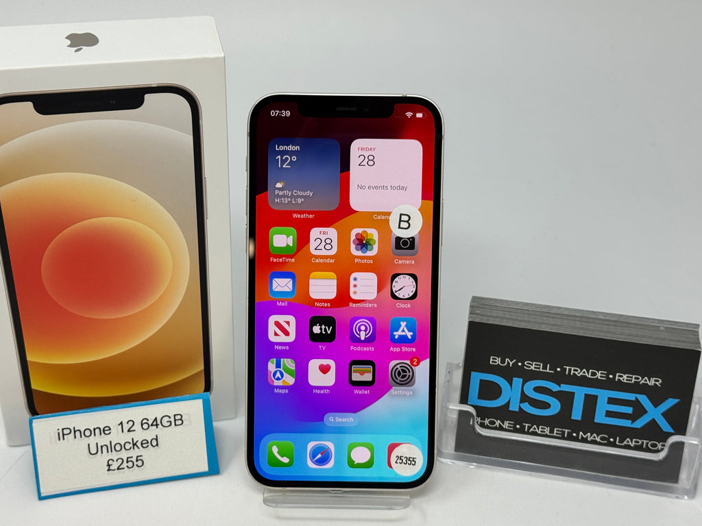 Apple iPhone 12 64GB Unlocked White (B) M25355