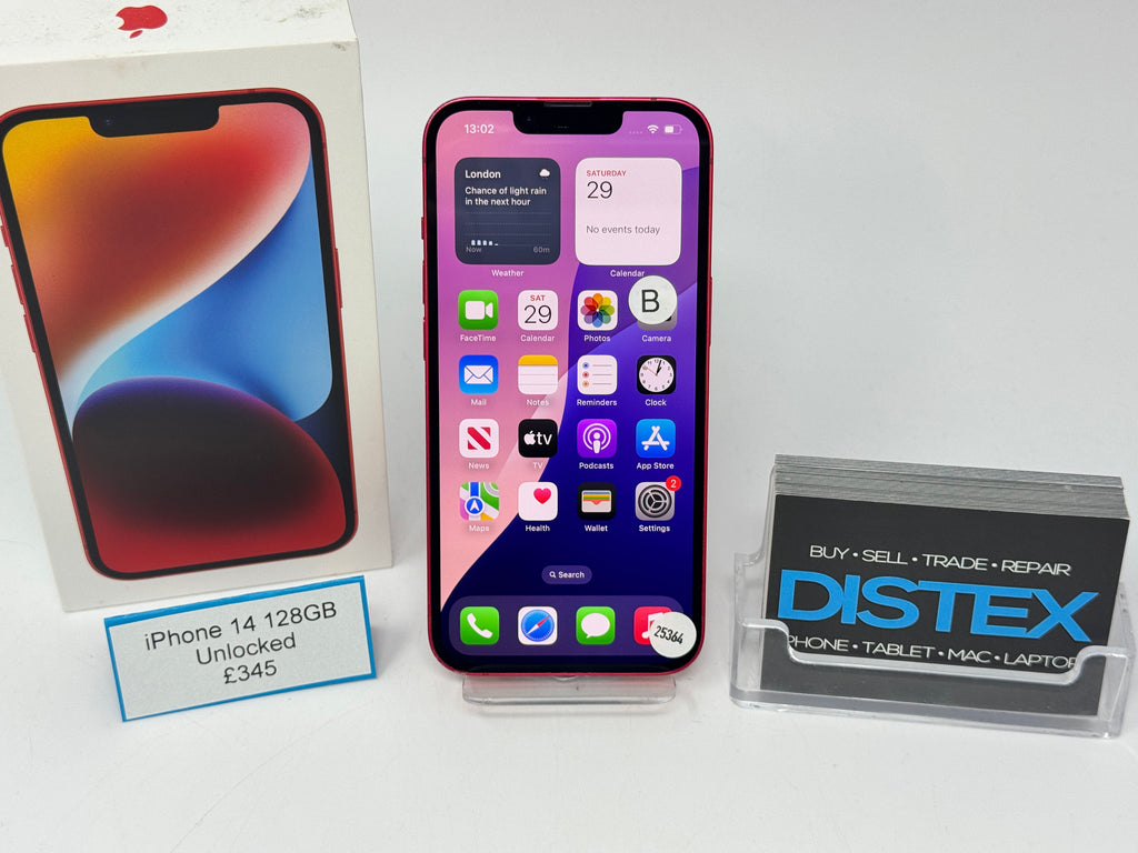 Apple iPhone 14 128GB Unlocked Red (B) M25364