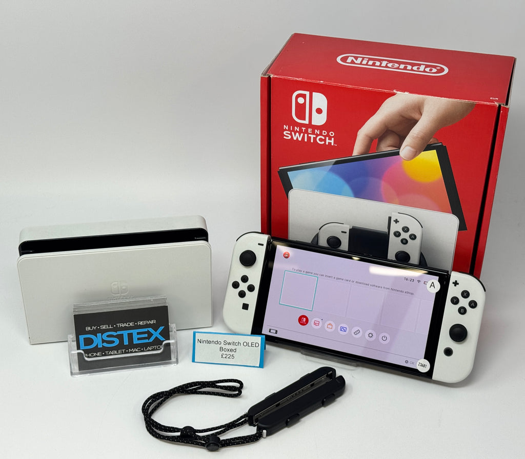 Nintendo Switch OLED Boxed w/ Accessories & Dock (A) M23681