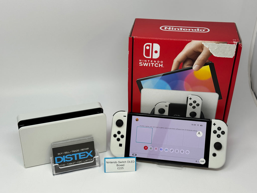 Nintendo Switch OLED Boxed w/ Dock & Accessories (A) M25399