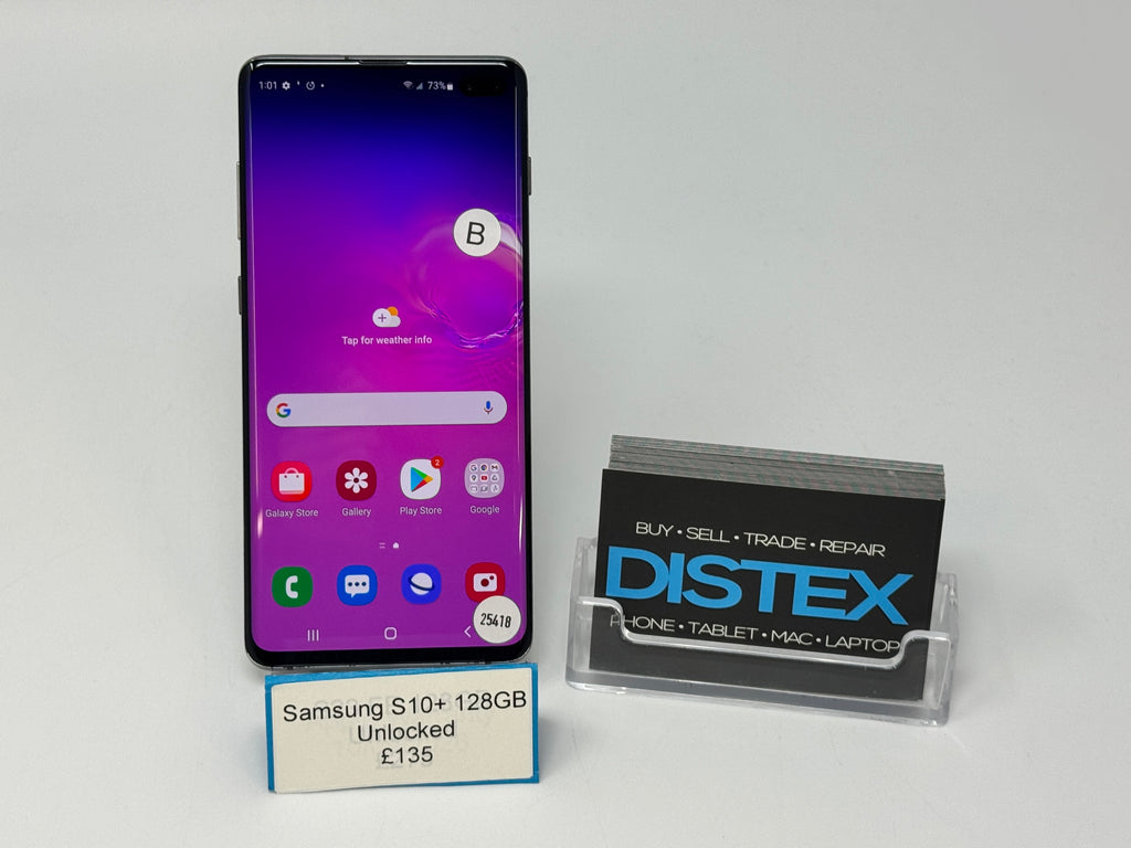 Samsung Galaxy S10+ 128GB Unlocked Prism Black (B) M25418