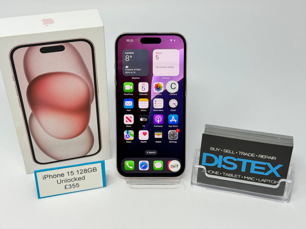 Apple iPhone 15 128GB Unlocked Pink (C) M25419