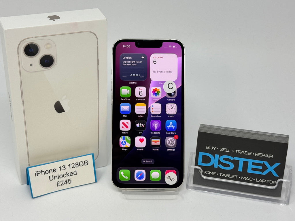 Apple iPhone 13 128GB Unlocked Starlight (C) M25427