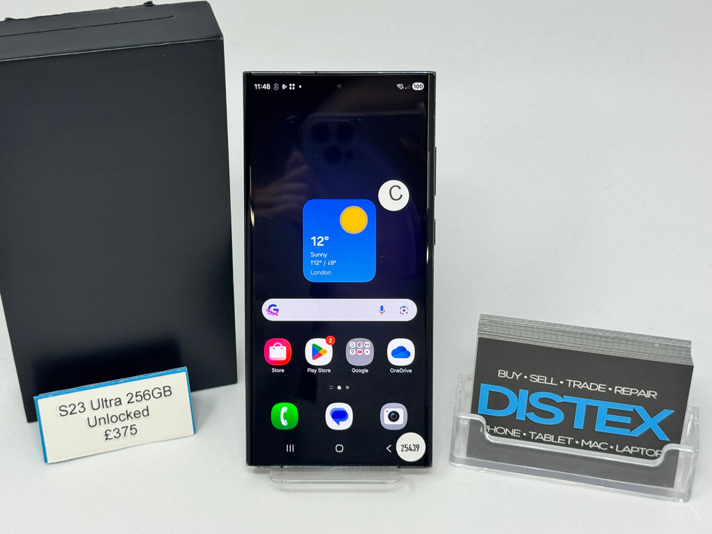 Samsung Galaxy S23 Ultra 256GB Unlocked Phantom Black (C) M25439