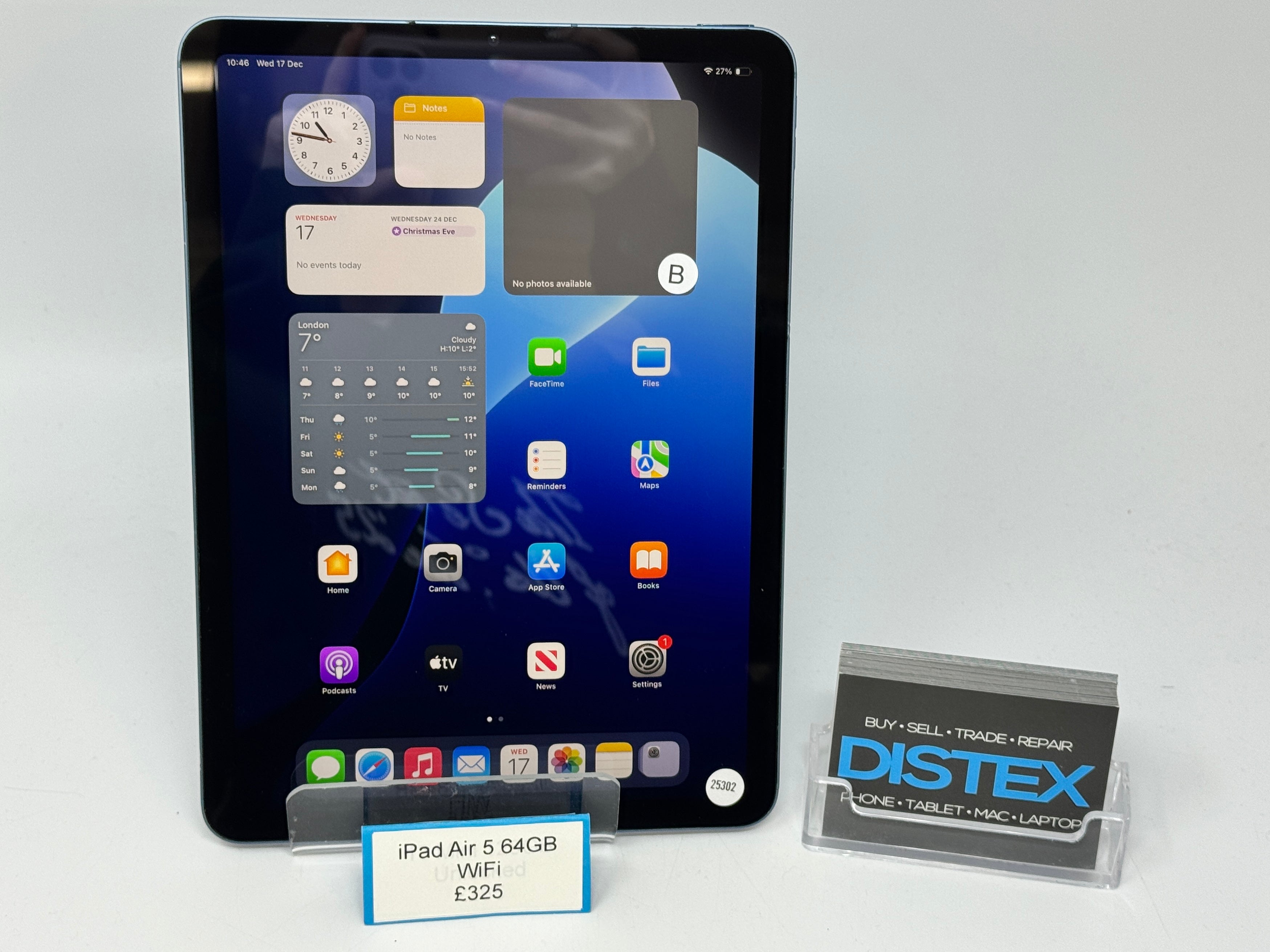 Apple iPad Air 5 64GB WiFi Blue (B) M25302