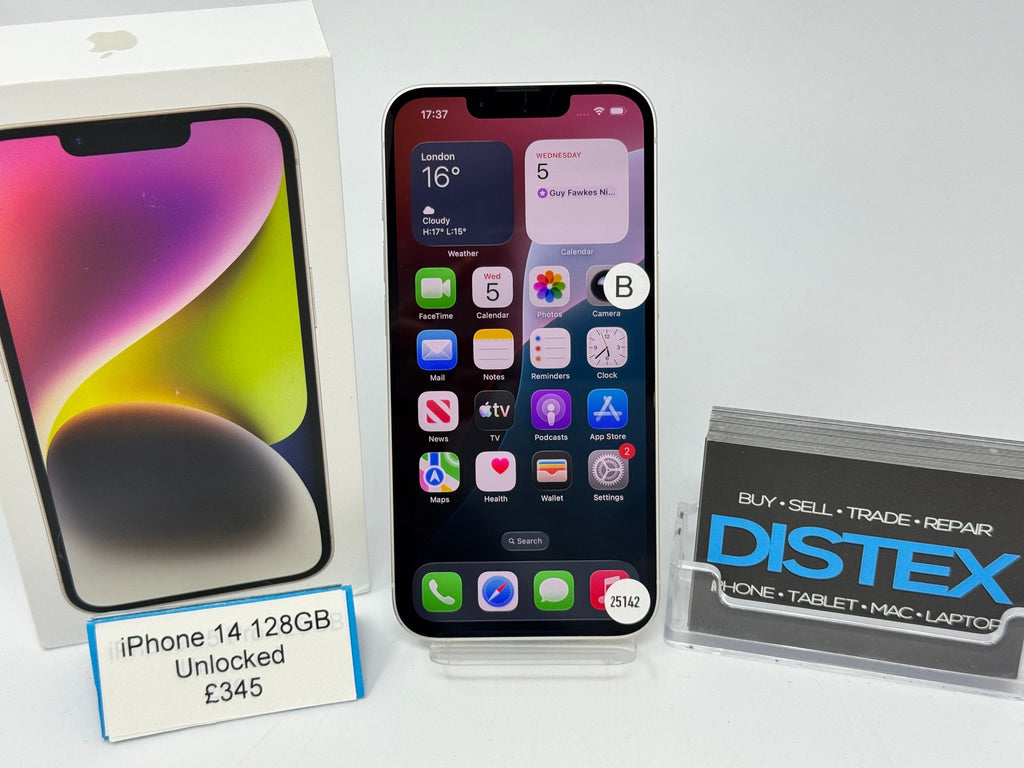 Apple iPhone 14 128GB Unlocked Starlight (B) M25142