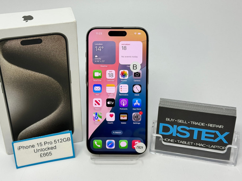 Apple iPhone 15 Pro 512GB Unlocked Natural Titanium (B) M25029
