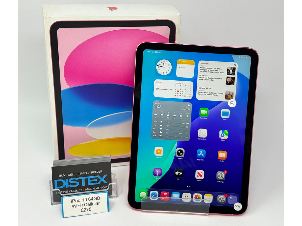 Apple iPad 10 64GB WiFi+Cellular Pink (B) M25193
