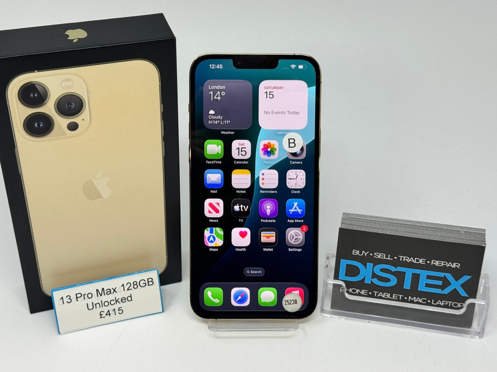 Apple iPhone 13 Pro Max 128GB Unlocked Gold (B) M25238