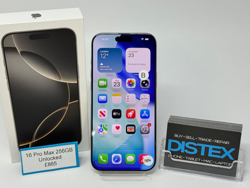 Apple iPhone 16 Pro Max 256GB Unlocked Silver (B) M25054