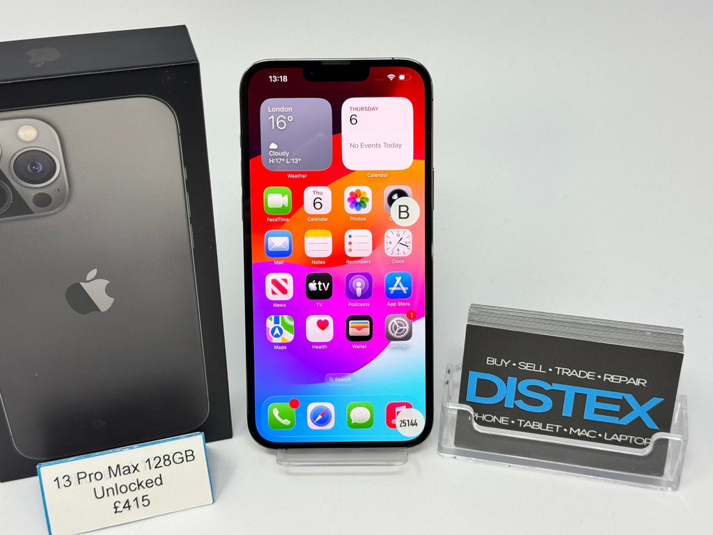 Apple iPhone 13 Pro Max 128GB Unlocked Graphite (B) M25144