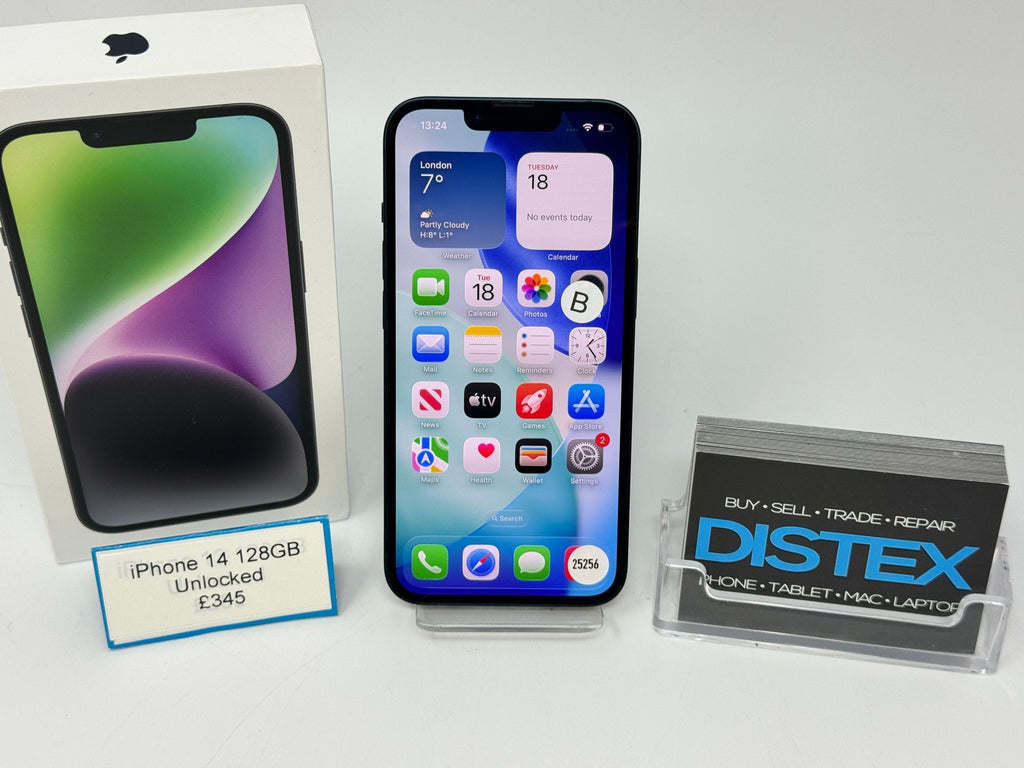 Apple iPhone 14 128GB Unlocked Midnight (B) M25256