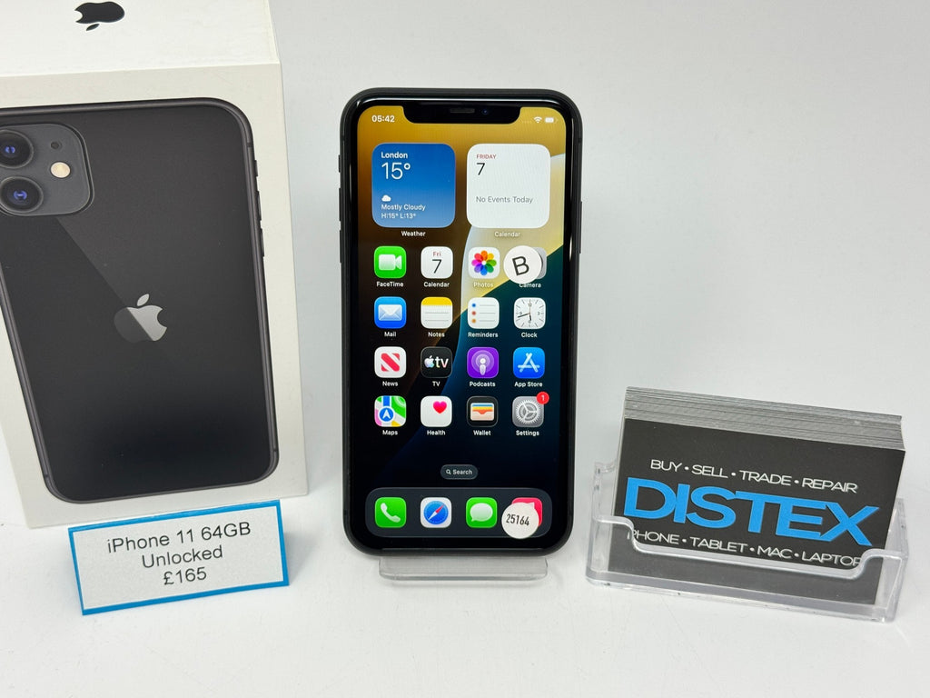 Apple iPhone 11 64GB Unlocked Black (B) M25164