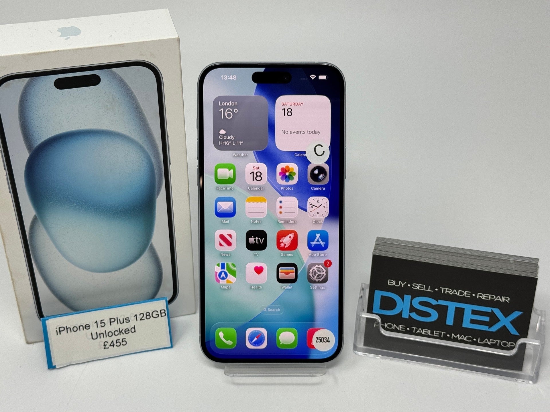 Apple iPhone 15 Plus 128GB Unlocked Blue (C) M25034