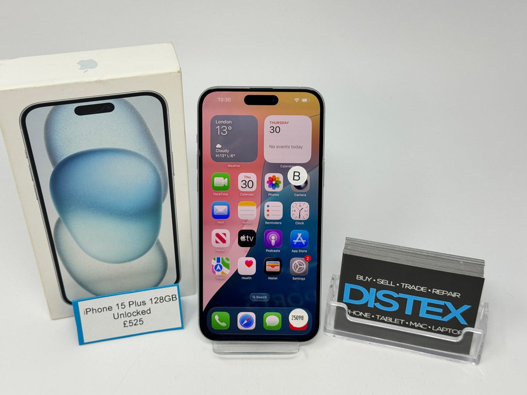 Apple iPhone 15 Plus 128GB Unlocked Blue (B) M25098